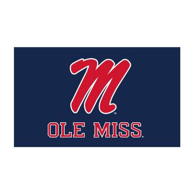 SCRIPT M OLE MISS 3X5 FLAG