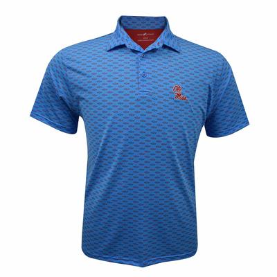 OLE MISS PERFORMANCE SHARK DESIGN POLO