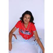 SEQUIN OLE MISS BASEBALL TEE