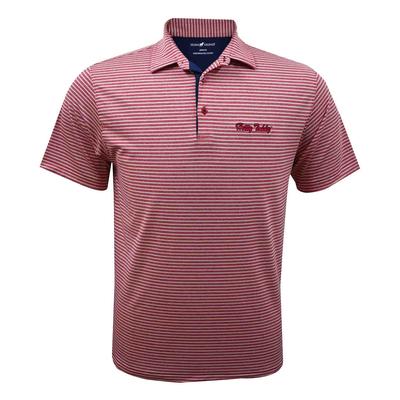 HOTTY TODDY 4 WAY STRETCH HEATHER STRIPE POLO