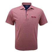 HOTTY TODDY 4 WAY STRETCH HEATHER STRIPE POLO