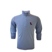 STACKED OLE MISS QTR ZIP LIGHT WEIGHT MELANGE PULLOVER