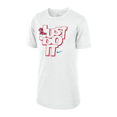 OLE MISS BASEBALL YOUTH NIKE DRI-FIT LEGEND 2.0 SS TEE