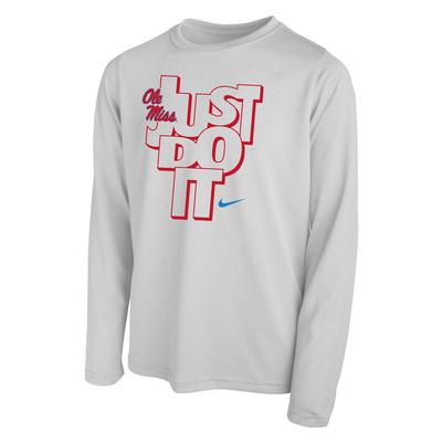 OLE MISS JUST DO IT LEGEND LS YOUTH TEE