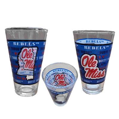 OLE MISS REBELS DRINKWARE WINE GLASS - My Gameday Store