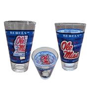 OLE MISS FULL WRAP TRUSTEE`S PUB PINT GLASS