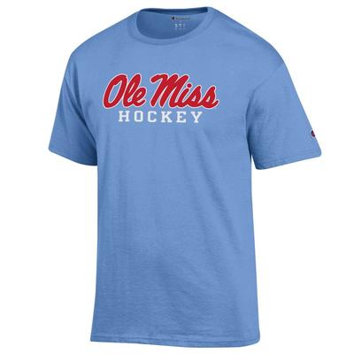 SS SCRIPT OLE MISS HOCKEY TEE