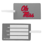 OLE MISS RECTANGULAR LUGGAGE TAG