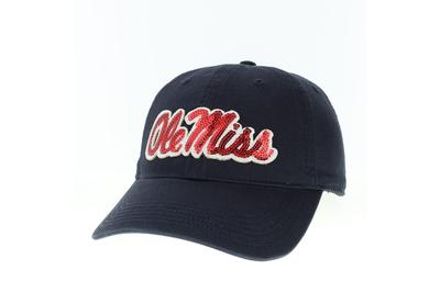 SEQUIN OLE MISS SCRIPT EZA ADJ CAP