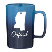 OXFORD HEART OF MISSISSIPPI 14OZ OMBRE MUG