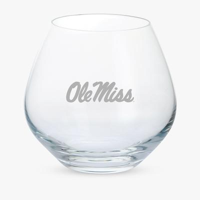 OLE MISS BRITISH STEMLESS GIN GLASS