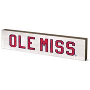 OLE MISS DISTRESSED TABLE TOP STICK 2.5 X 12