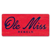 OLE MISS REBELS LONG WOOD MAGNET