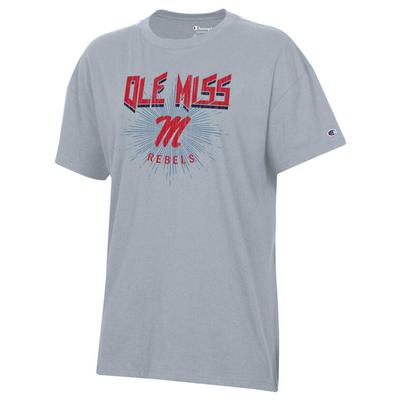 OLE MISS REBELS SCRIPT M CORE OVERSIZED TEE