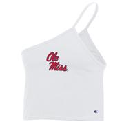 OLE MISS ONE-SHOULDER CROPPED CAMI