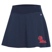 STACKED OLE MISS FOOTBALL FAN SKIRT