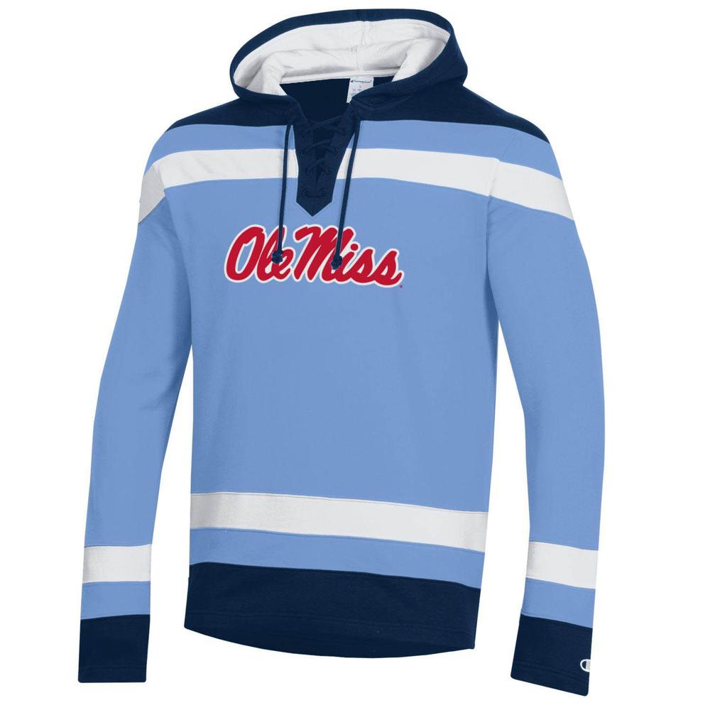 Light blue best sale ole miss sweatshirt