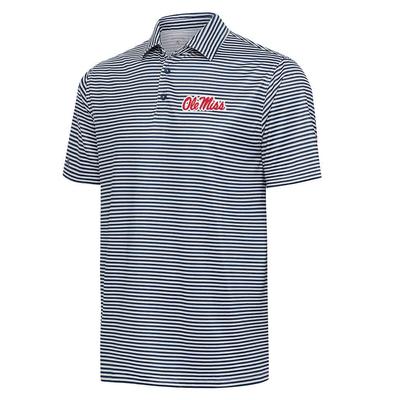 OLE MISS SKILLS STRIPED POLO NAVY_WHITE