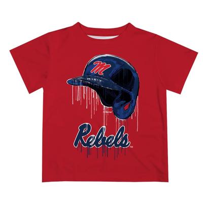 UM REBELS BASEBALL HELMET DRI-FIT TEE