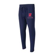 OLE MISS BISCAYNE FLEECE TAPERED PANT