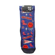 OLE MISS SMILEY STICKERS SOCKS