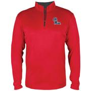 STACKED OLE MISS QUARTER ZIP POLY WINDSHIRT