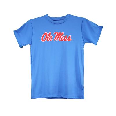 OLE MISS BASEBALL YOUTH NIKE DRI-FIT LEGEND 2.0 SS TEE