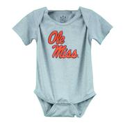 OLE MISS DIAPER SHIRT POLY ONESIE