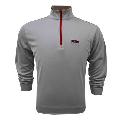  Ole Miss Bamboo Charcoal 1/4 Zip Pullover