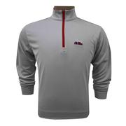 OLE MISS BAMBOO CHARCOAL 1/4 ZIP PULLOVER