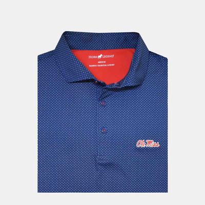 OLE MSS BAMBOO CHARCOAL CHECKERS POLO