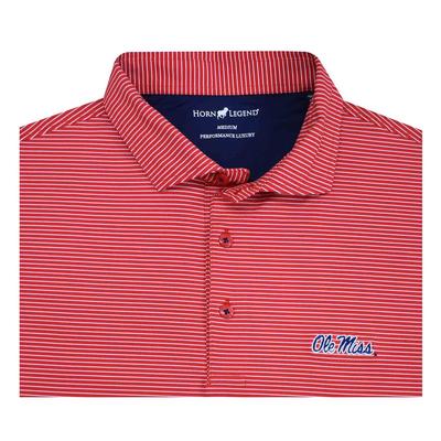 OLE MISS 4 WAY STRETCH STRIPE POLO