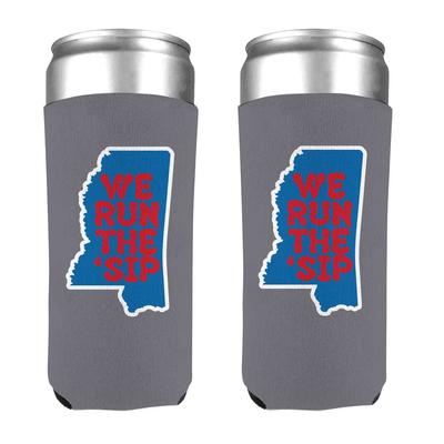 12 OZ WE RUN THE SIP SLIM CAN COOLER