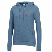 REBELS OLE MISS RELAXED QUILTED PULLOVER HOOD