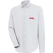 SCRIPT OLE MISS FLIGHT WOVEN DRESS SHIRT