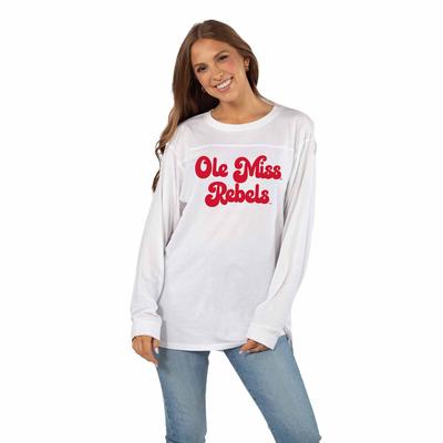 OLE MISS GROOVY MULTI PRINT TUNIC LONG SLEEVE