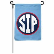 LIGHT BLUE 13X18 INCH SIP GARDEN FLAG