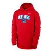 OLE MISS UM CLUB FLEECE PO HOODY