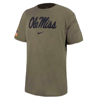 OLE MISS SS COTTON MIL CREW NECK TEE