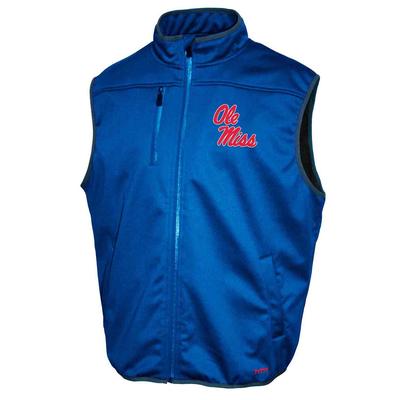 OLE MISS MID WEIGHT STRETCH QTR ZIP PULLOVER