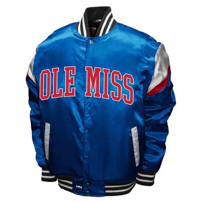 OLE MISS SATIN JACKET LIGHT_BLUE