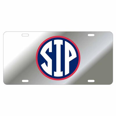 SILVER CIRCLE SIP LICENSE PLATE