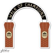 3.5 INCH WALK OF CHAMPIONS DECAL