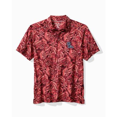 OLE MISS TROPICAL SCORE TOMMY BAHAMA POLO CHILI_PEPPER