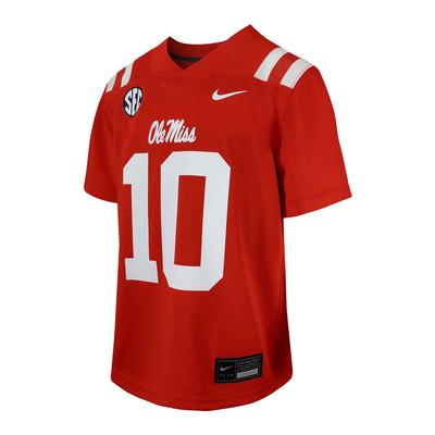TODDLER OLE MISS SEC NO 10 FOOTBALL JERSEY