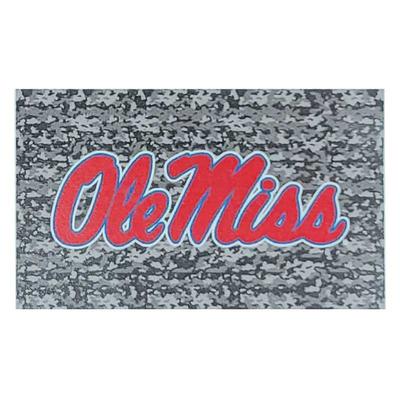 CAMO PATTERN 3X5 FOOT OLE MISS FLAG WITH GROMMETS