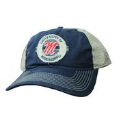 M UNIVERSITY OF MISSISSIPPI PATCH CIRCLE TRUCKER