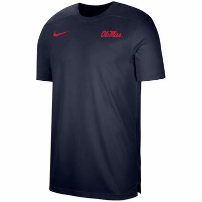 OLE MISS NIKE YOUTH UV COACH SS TOP