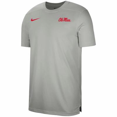 OLE MISS NIKE YOUTH UV COACH SS TOP