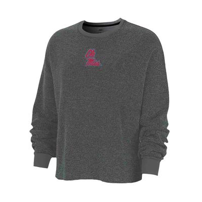 OLE MISS NIKE YOGA CREW IRON_GREY